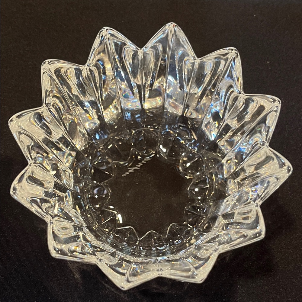 Vintage Orrefors Crystal Lotus Bowl – Sweden ✨